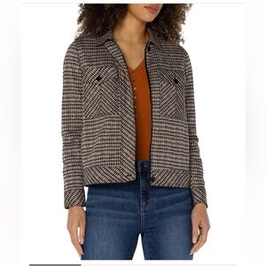 Liverpool Black and Brown Houndstooth Blazer